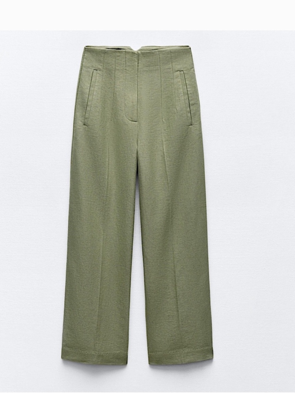 NEW ZARA STRAIGHT CUT PANTS SIZE XS - Picture 8 of 10